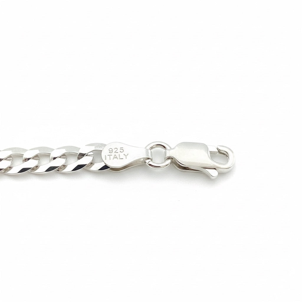 Real Solid 925 Silver Cuban Link Chain 16in 3mm