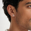 14k Gold Vermeil Round CZ Studs 4mm