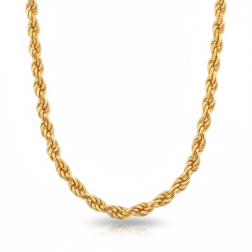 14k Gold Vermeil Rope Chain 5mm