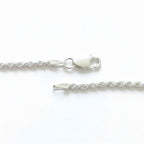 Real Solid 925 Silver Rope Chain 20in 2mm
