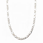 Real Solid 925 Silver Figaro Chain 20in 3mm
