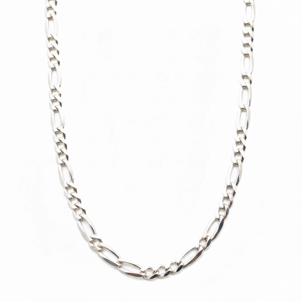 Real Solid 925 Silver Figaro Chain 18in 3mm