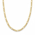 14k gold vermeil figaro chain 20in 3mm necklace by Prestige Jewelry