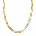 Flache Panzerkette aus 14 Karat Gold Vermeil, 4 mm, 45,7 cm