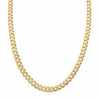 Flache Panzerkette aus 14 Karat Gold Vermeil, 4 mm, 45,7 cm