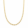14k Gold Semi-Solid Rope Chain 22in 3mm