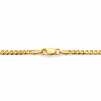 14 Karat Gold Vermeil Kubanische Kette 3 mm 18 Zoll