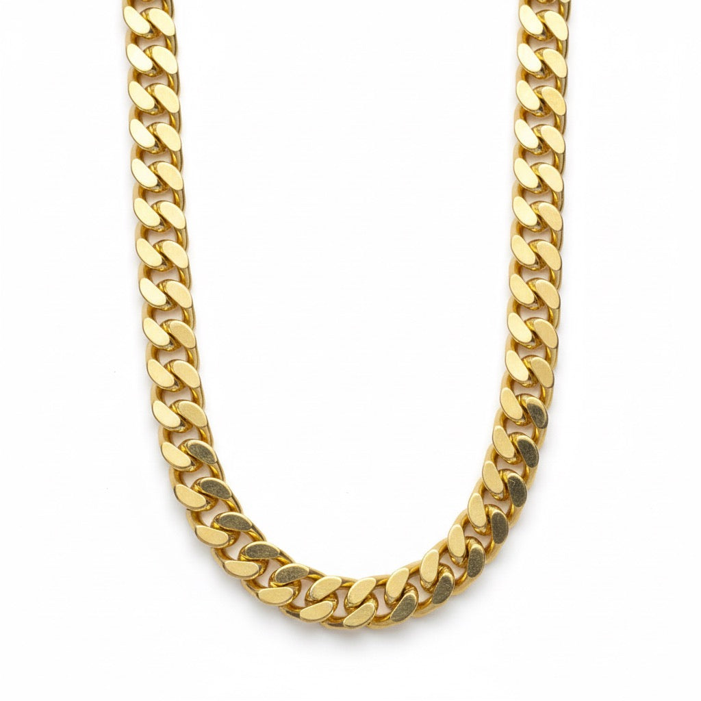 Gold Cuban Link Chain 30in 8mm