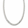 Massive silberne kubanische Gliederkette 18 Zoll 4 mm