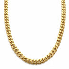 14 Karat Gold Vermeil Miami Cuban Link Kette 20 Zoll 4 mm