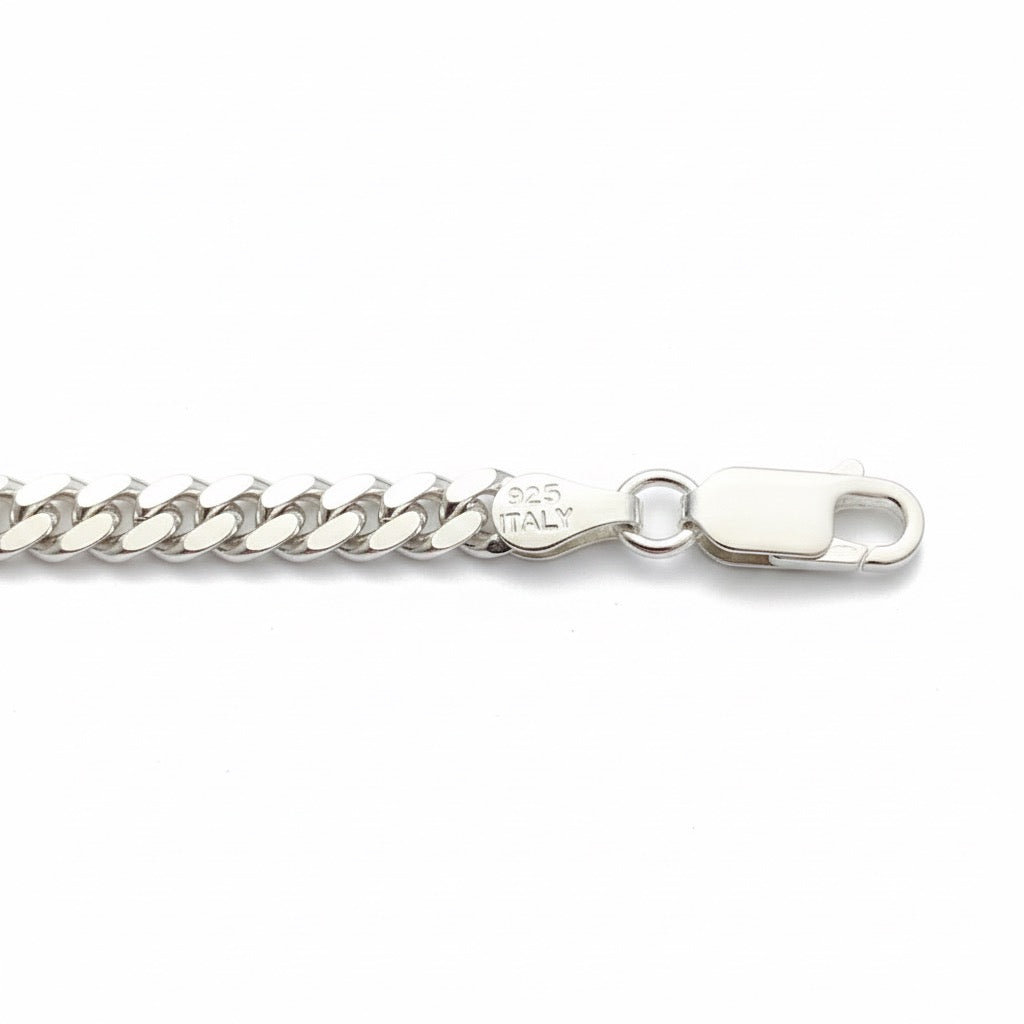 Real Solid 925 Silver Miami Cuban Chain 20in 4mm