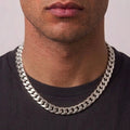 Real Solid 925 Silver Miami Cuban Link Chain 20in 6mm