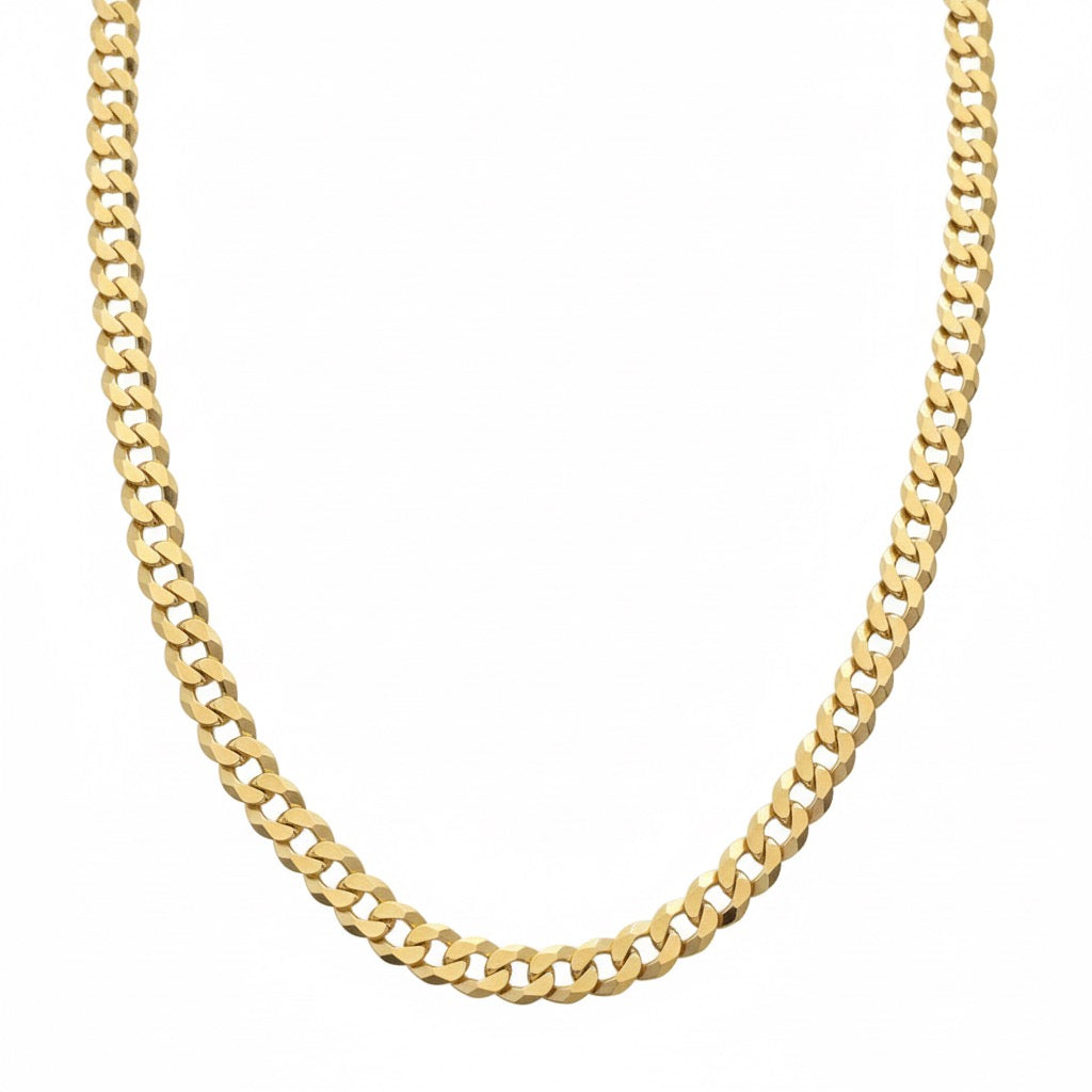 14k Gold Vermeil Cuban Chain 20in 4mm