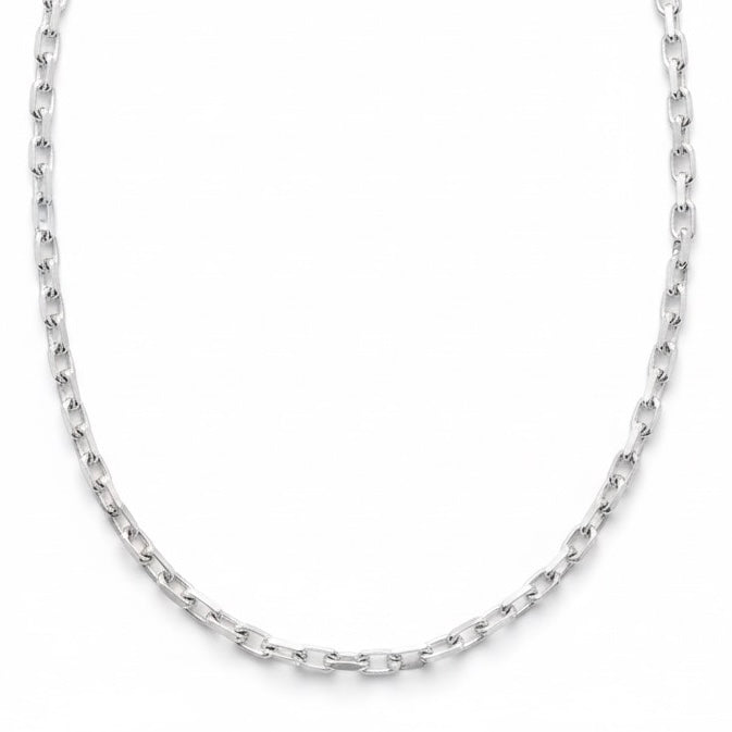 Real Solid 925 Silver Forzatina Chain 18in 2mm