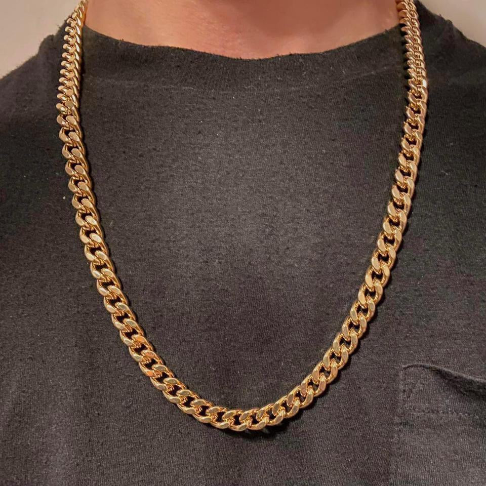 14k Gold Layered Cuban Set - Prestige Jewelry