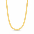 14k Solid Gold Herringbone Chain 18in 3mm