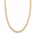 14k Solid Gold Mariner Link Chain 18in 3mm