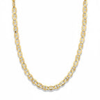 14k Solid Gold Mariner Link Chain 18in 3mm