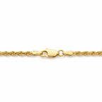 14k Gold Vermeil Rope Bracelet 3mm