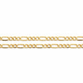 14k Solid Gold Figaro Chain 18in 4mm