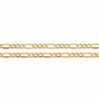 14k Solid Gold Figaro Chain 18in 4mm