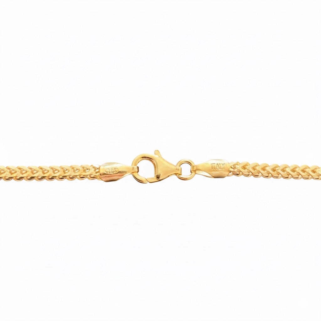 14k Gold Vermeil Franco Chain 20in 2mm
