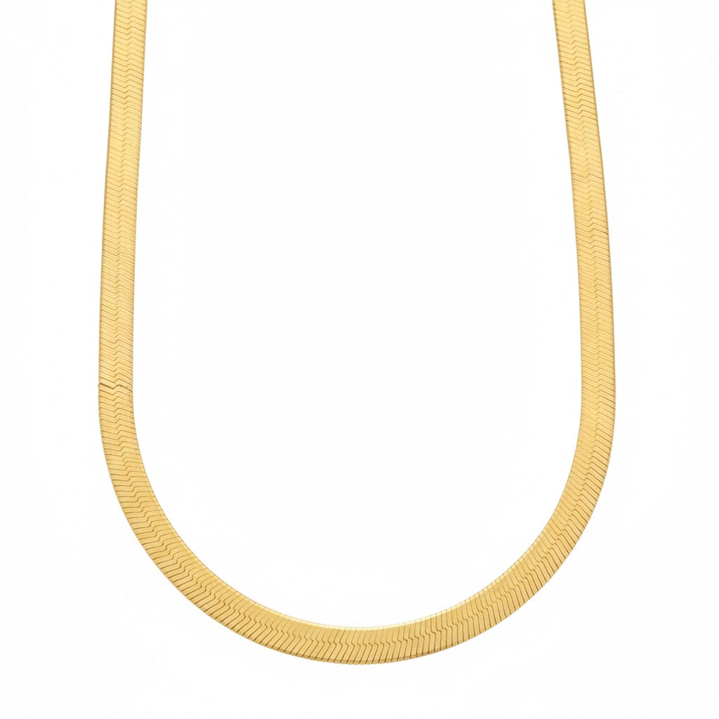14k Gold Vermeil Herringbone Chain 20in 3mm
