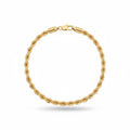 14 Karat Gold mehrlagiges Seilarmband 8 Zoll 4 mm