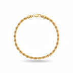 14 Karat Gold mehrlagiges Seilarmband 8 Zoll 4 mm