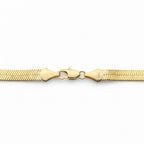 14 Karat Gold, mehrlagige Fischgrätenkette, 20 Zoll, 6 mm