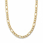 14k Gold Semi-Solid Figaro Chain 20in 5mm