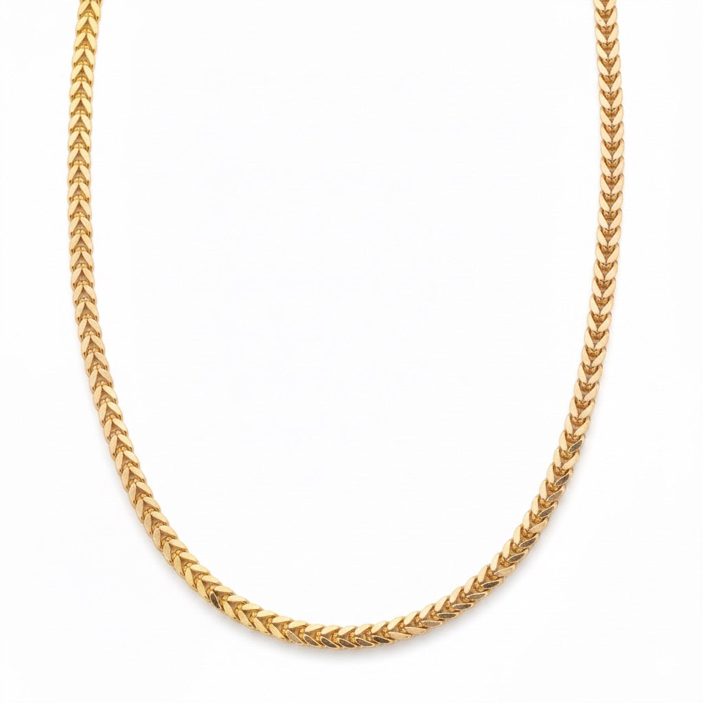 14k Gold Vermeil Franco Chain 20in 2mm
