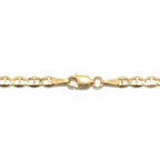 14k Solid Gold Mariner Link Chain 18in 3mm