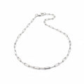 Real Solid 925 Silver Paperclip Chain 3mm