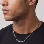 Real Solid 925 Silver Paperclip Chain 3mm