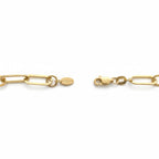 14k Gold Semi-Solid Paperclip Chain 4mm