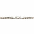 Real Solid 925 Silver Cuban Chain 20in 4mm