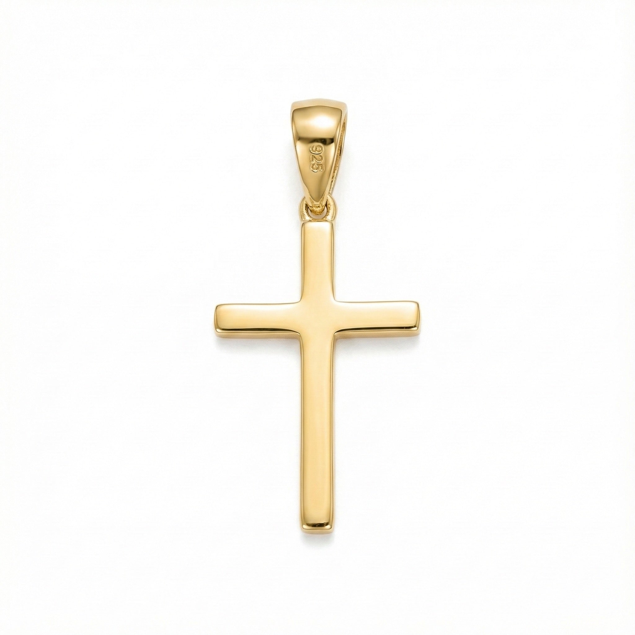 14k Gold Vermeil Cross