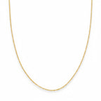 Massive echte 14 Karat Gold Ankerkette 18 Zoll 1 mm