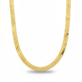 14 Karat Gold, mehrlagige Fischgrätenkette, 20 Zoll, 6 mm