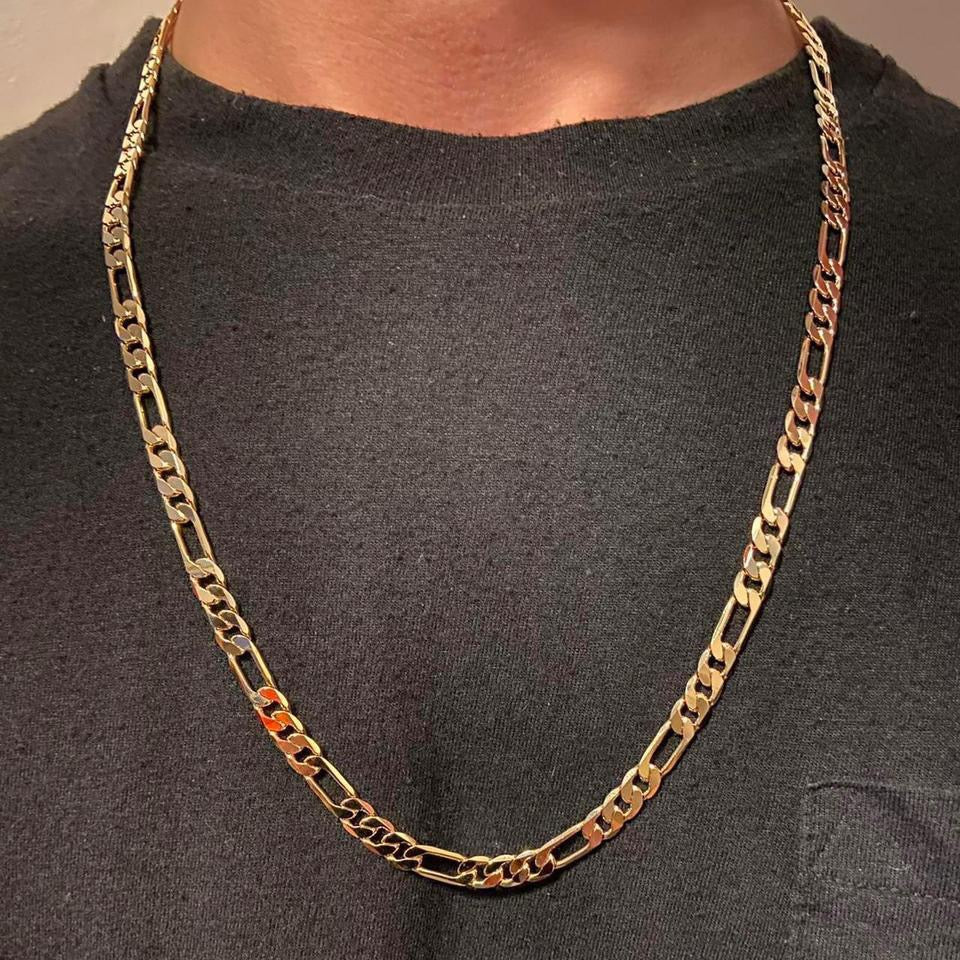 14k Gold Layered Figaro Set - Prestige Jewelry