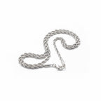 14k Solid White Gold Rope Chain 18in 2mm