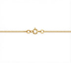 14k Solid Gold Box Chain 1mm