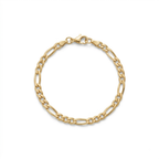 14k Gold Vermeil Figaro Bracelet 4mm