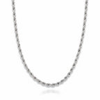 14k solid white gold rope chain 18in 2mm elegant jewelry