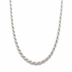 Real Solid 925 Silver Rope Chain 18in 4mm