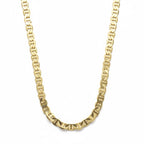 Mehrlagige Mariner-Gliederkette aus 14 Karat Gold, 24 Zoll, 6 mm