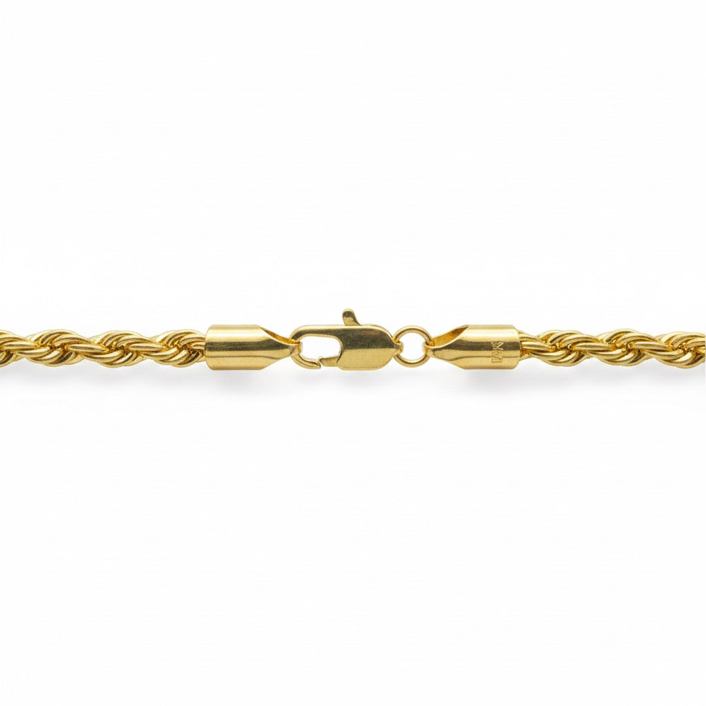 Gold Rope Chain 20in 4mm