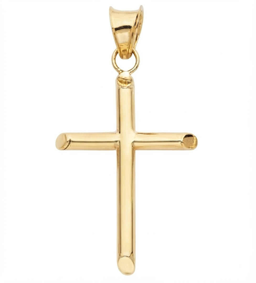Solid 14k Gold Cross Pendant