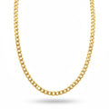14 Karat Gold Vermeil Kubanische Kette 3 mm 18 Zoll